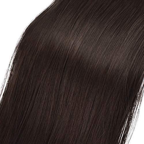 BARSDAR Ponytail Extension 26" Long Straight Wrap Around Hair Piece for Women Synthetic Hair for Daily Use (4# Dark Brown)